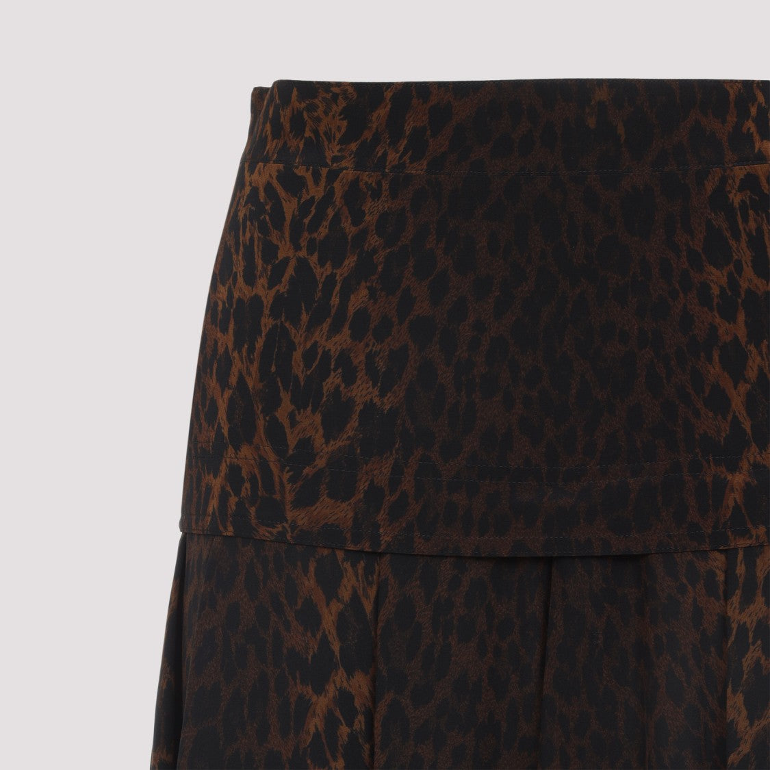 Balenciaga Animalier Godet Midi Skirt