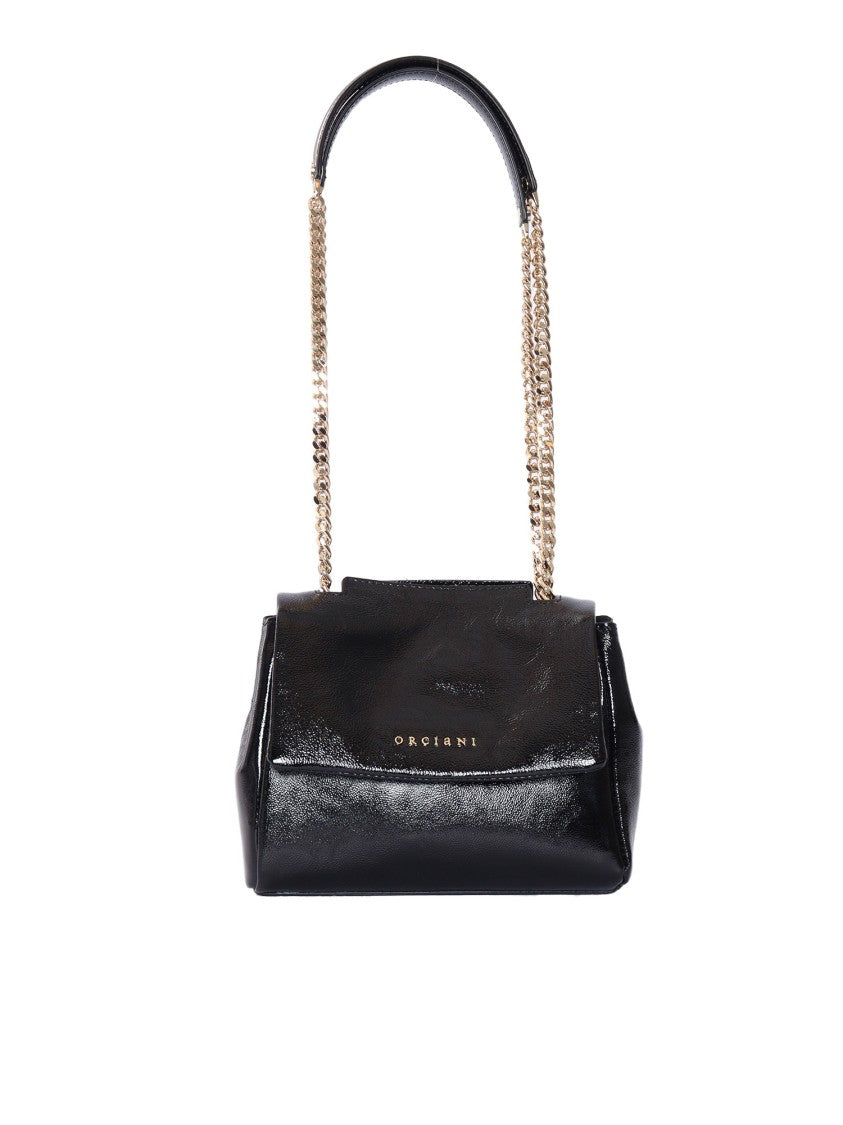 Claudio Orciani Structured Calf Leather Handbag With Top Handle