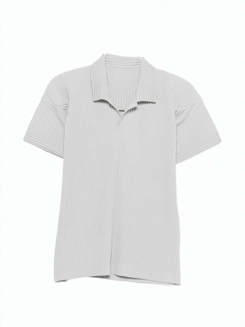 Homme Plissé Issey Miyake Pleated Texture Polo Shirt