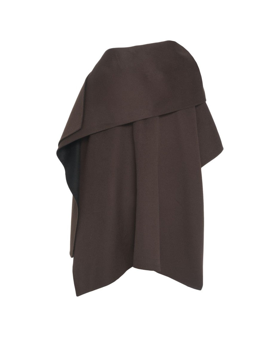 Kaos Reversible Oversized Cape With Fluid Silhouette