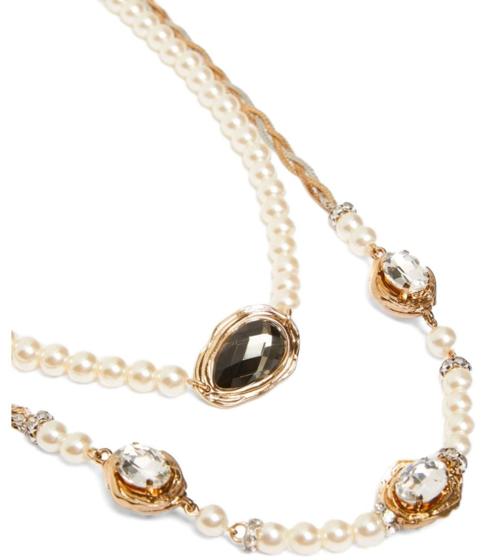 Max Mara Ombrosa White Necklace