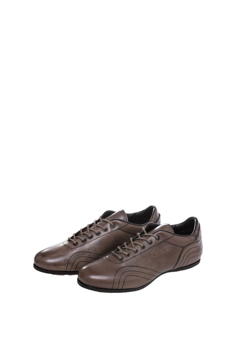 Pantofola D'oro White Italian Leather Support Cupsole Sneakers