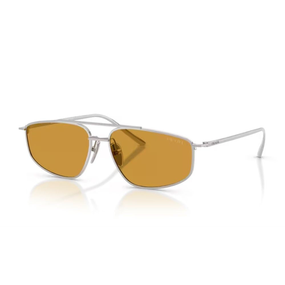 Prada Pr C51s Ultra-Slim Rectangular Metal Sunglasses