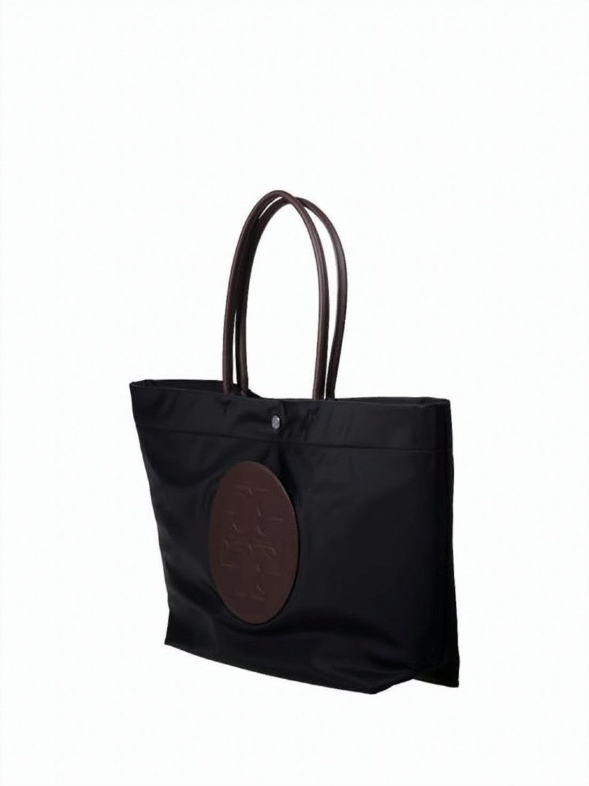 Tory Burch Recycled Nylon Shoulder Bag With Embossed Leather Logo