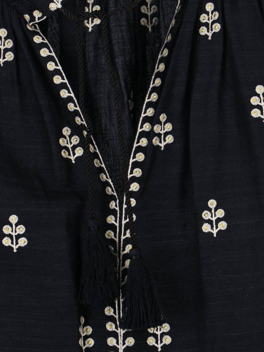 Isabel Marant Tailored Black Shirt With Pointed Collar