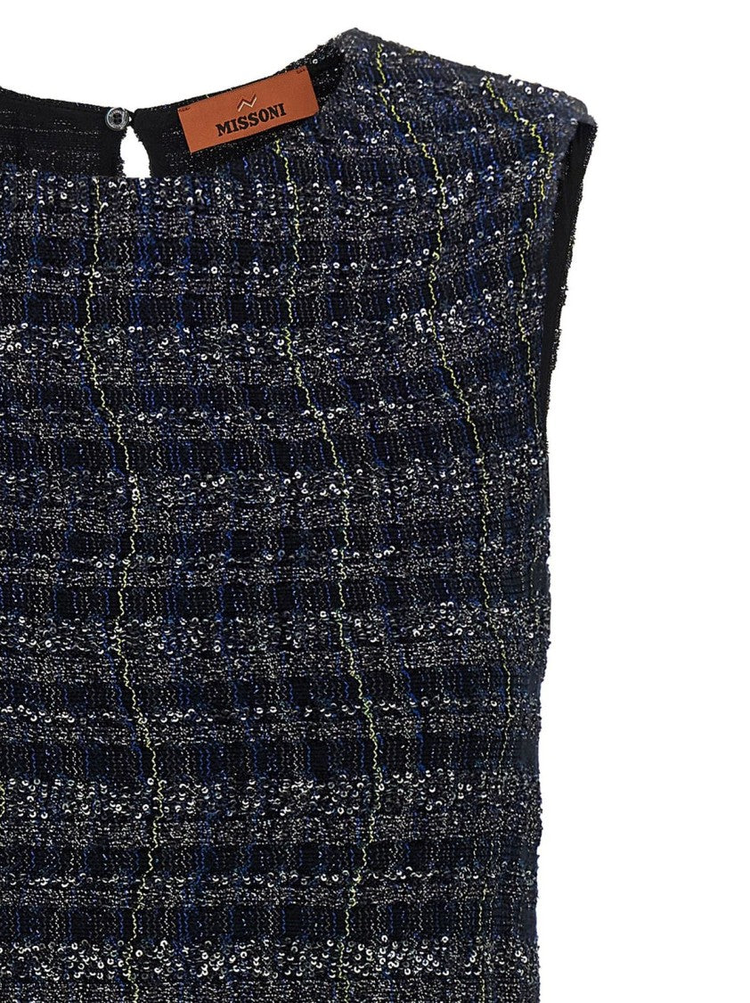 Missoni Sequined Sleeveless Mini Dress