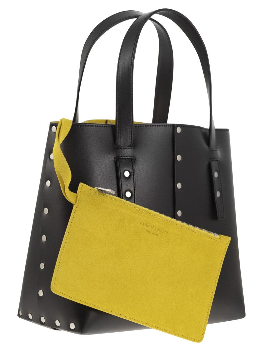 Fabiana Filippi Leather And Studded Tote Bag