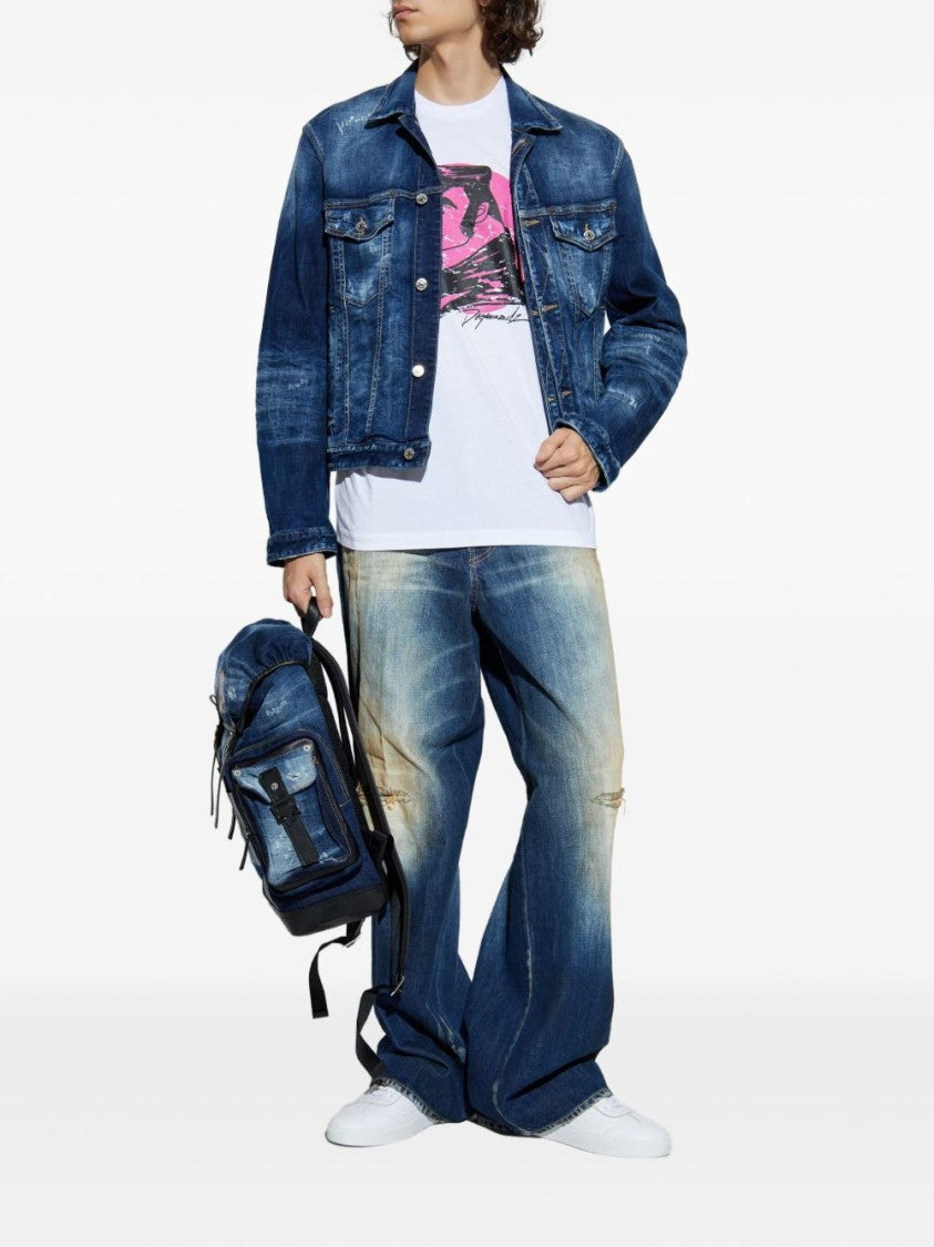 Dsquared2 Loose-Fit Distressed Denim Jeans