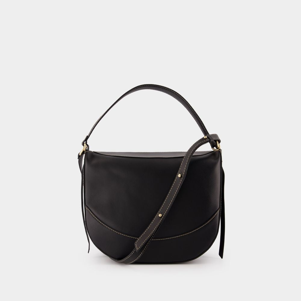 Vanessa Bruno Daily Bag Crossbody - Leather - Black