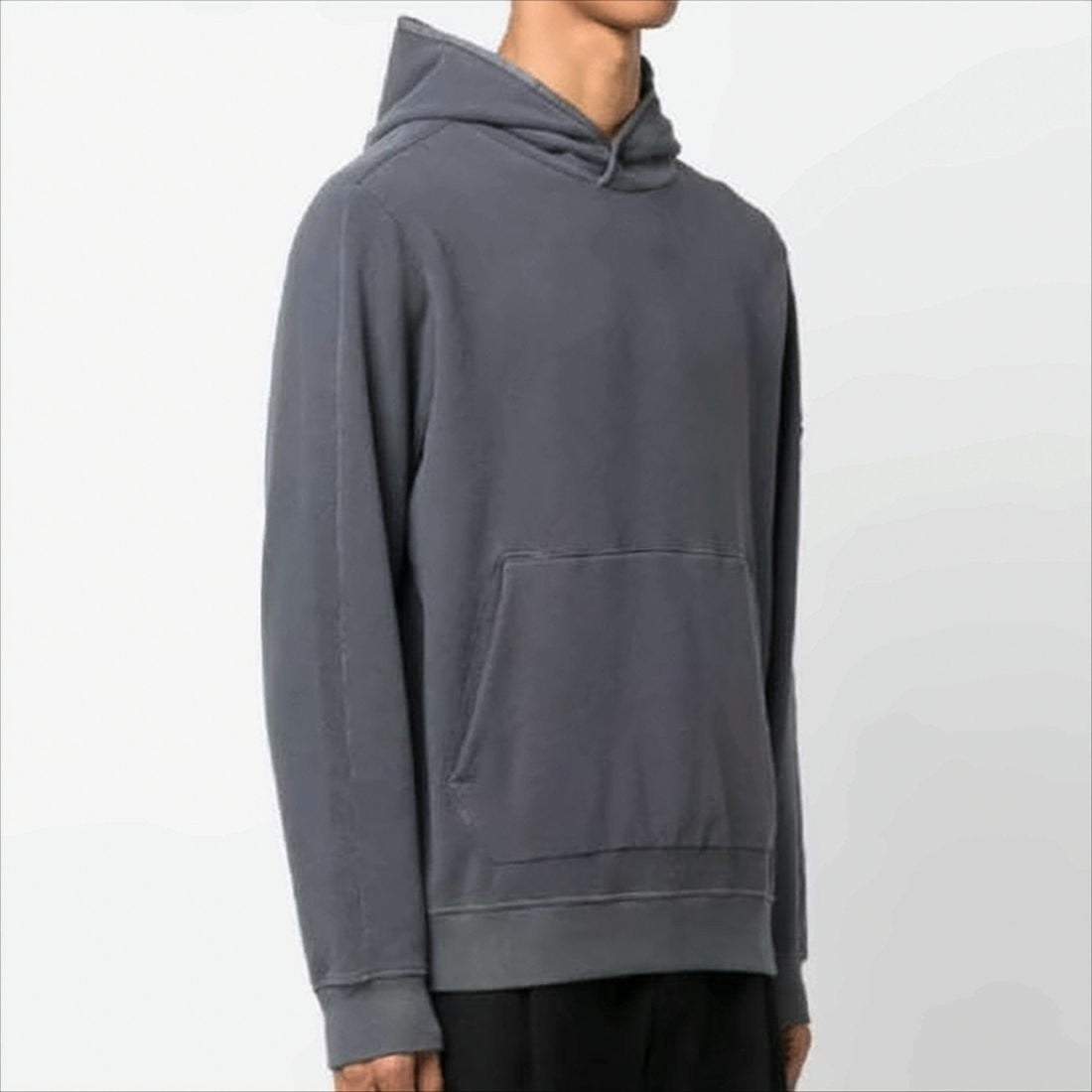 Stone Island Relaxed Fit Charcoal Grey Hoodie