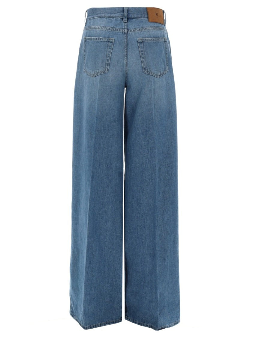 Pt Torino Light Blue High Waist Faded Jeans