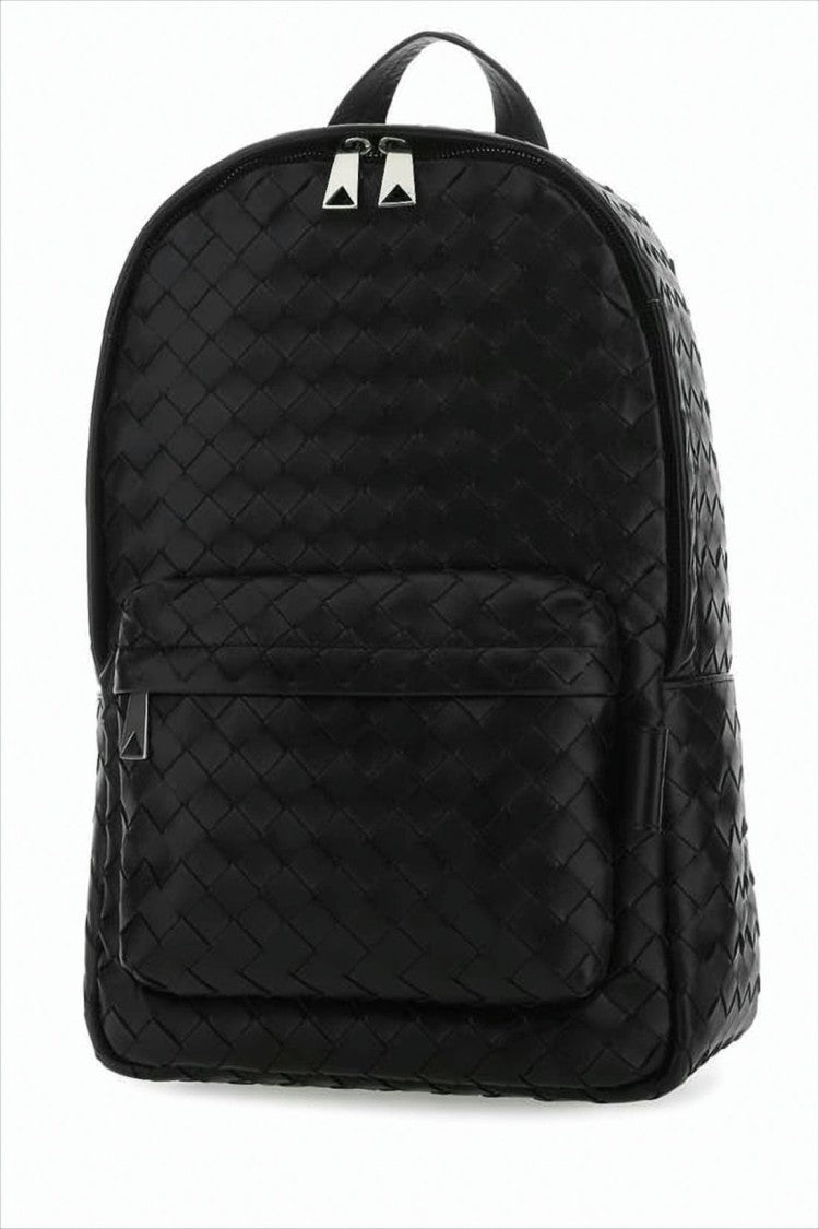 Bottega Veneta Woven Calf Leather Backpack With Structured Silhouette