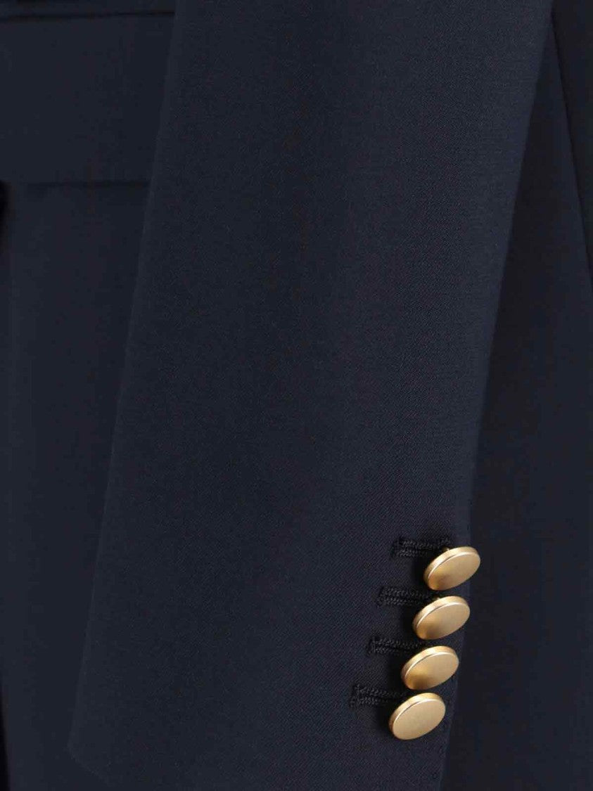 Tagliatore Tailored Fitted Jacket With Structured Shoulders And Classic Collar