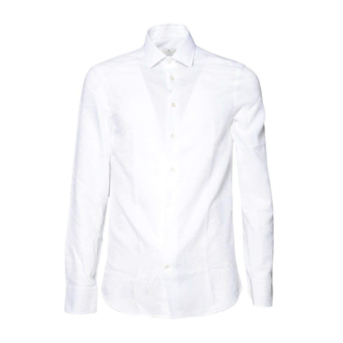 Etro White Jacquard Cotton Shirt
