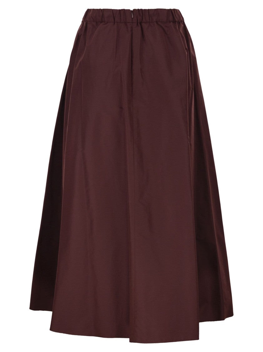 Max Mara Wkdcurvato - Long Taffeta Skirt