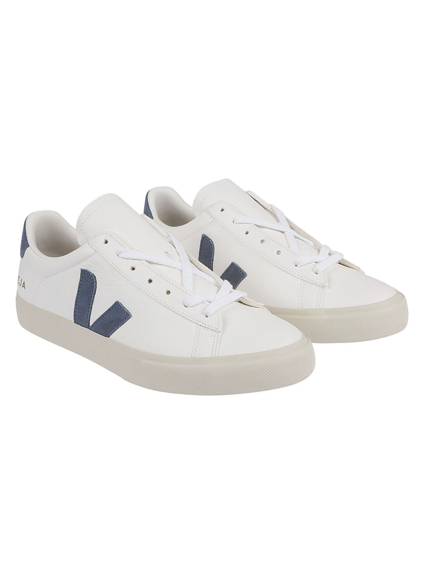 Veja Campo Chromefree Leather Suede Low-Top Sneakers