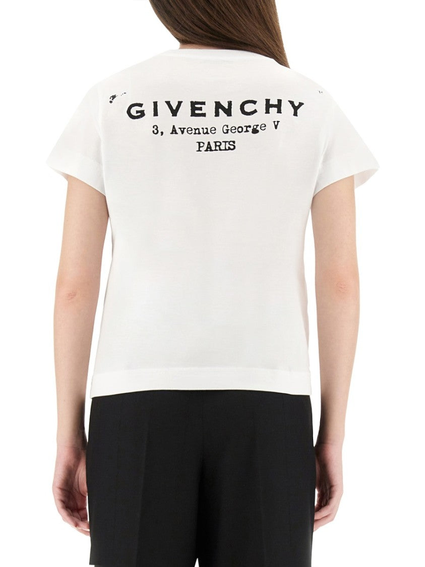 Givenchy Regular Fit Cotton T-Shirt With Logo Design