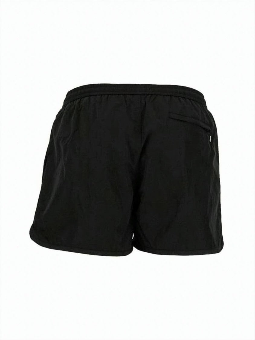 Ami Men's Relaxed-Fit Beach Shorts With Elastic Waistband