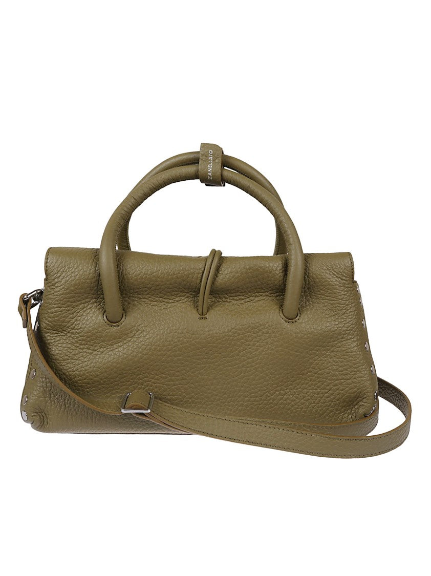 Zanellato Structured Leather Handbag With Textured Finish