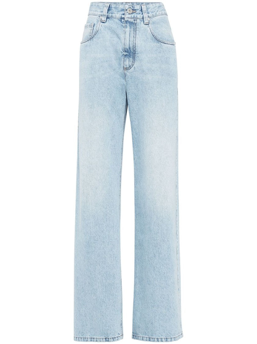 Brunello Cucinelli Light Blue Trousers