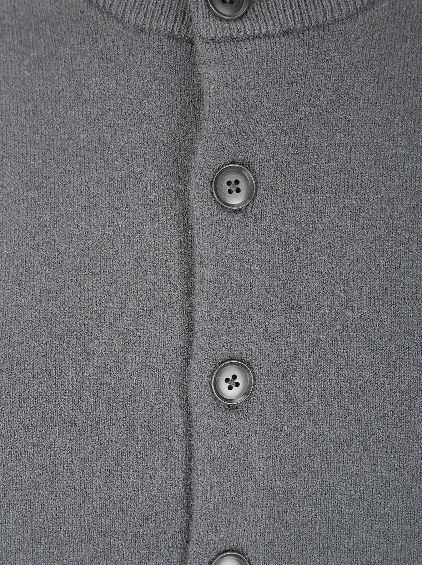Extreme Cashmere Button-Down Cashmere Crew Neck Cardigan