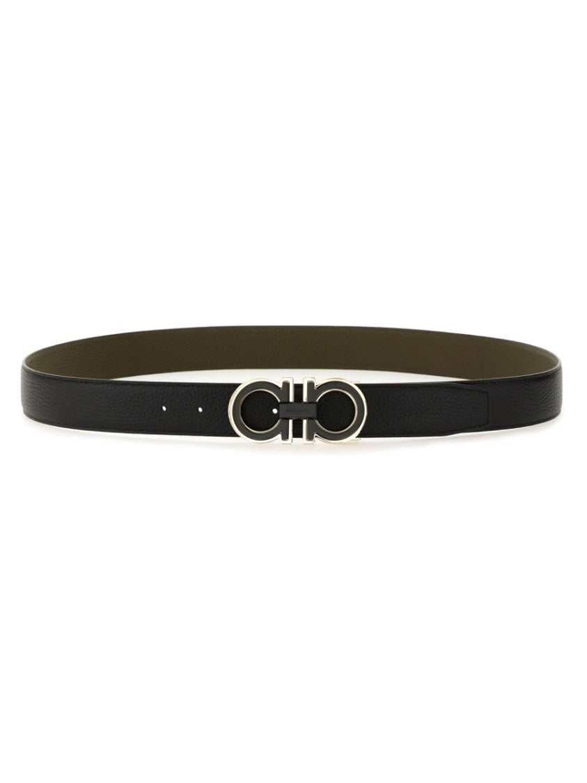 Ferragamo Dual-Tone Calfskin Belt