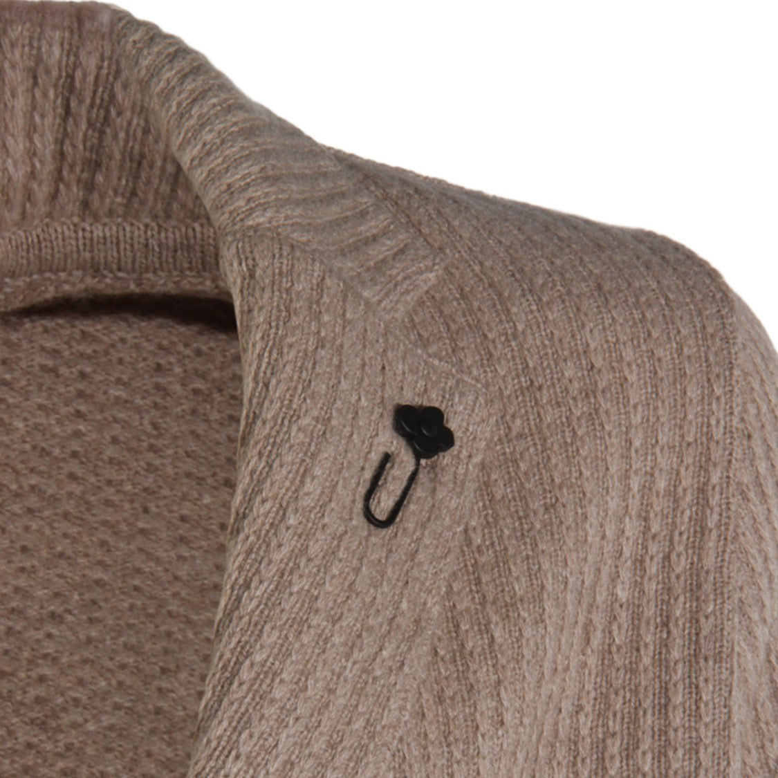 Lardini Ribbed Knit Sweater Jacket
