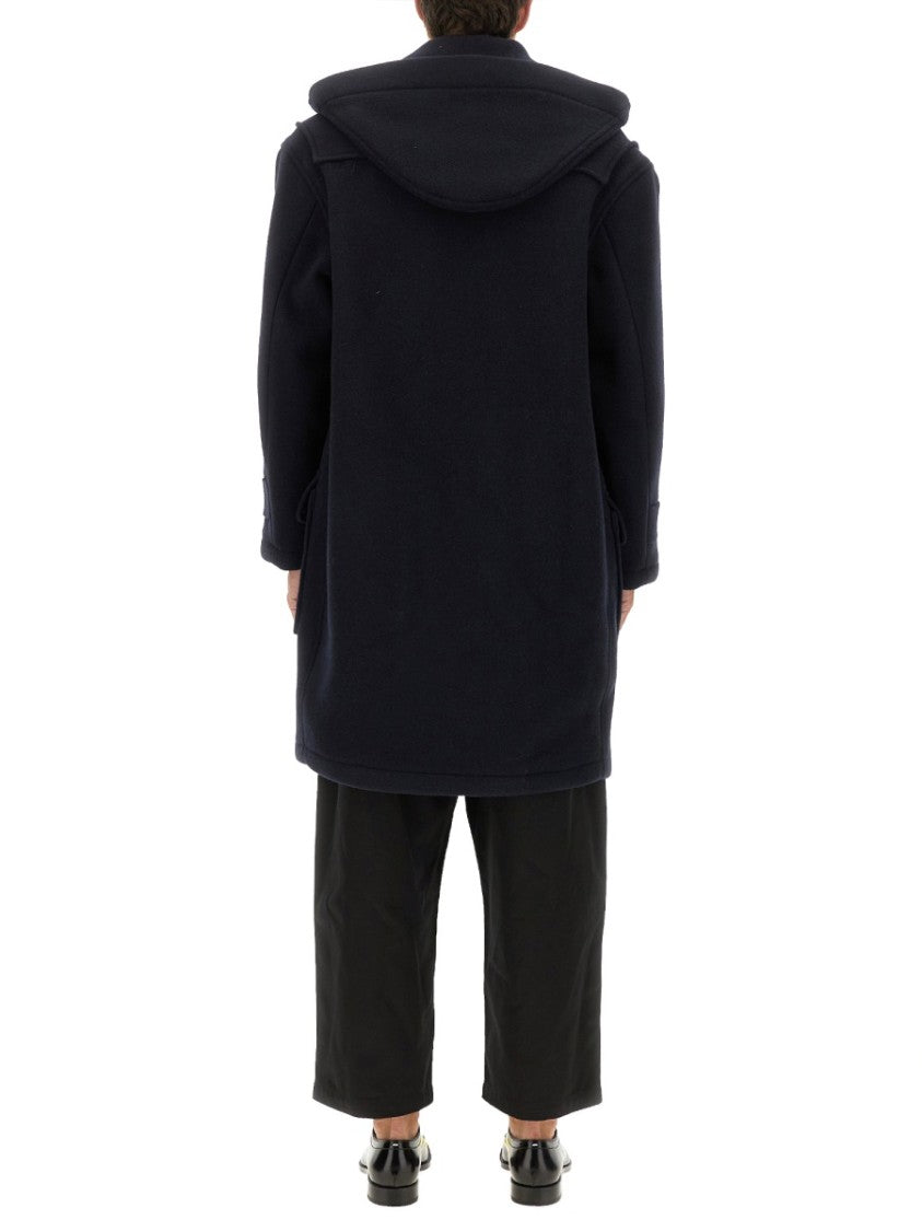 Maison Margiela Mid-Thigh Reversible Coat With Toggle Closure