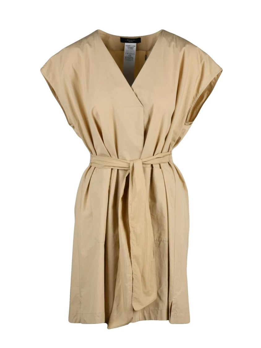 Max Mara Beige Mitico Cotton Tunic Dress