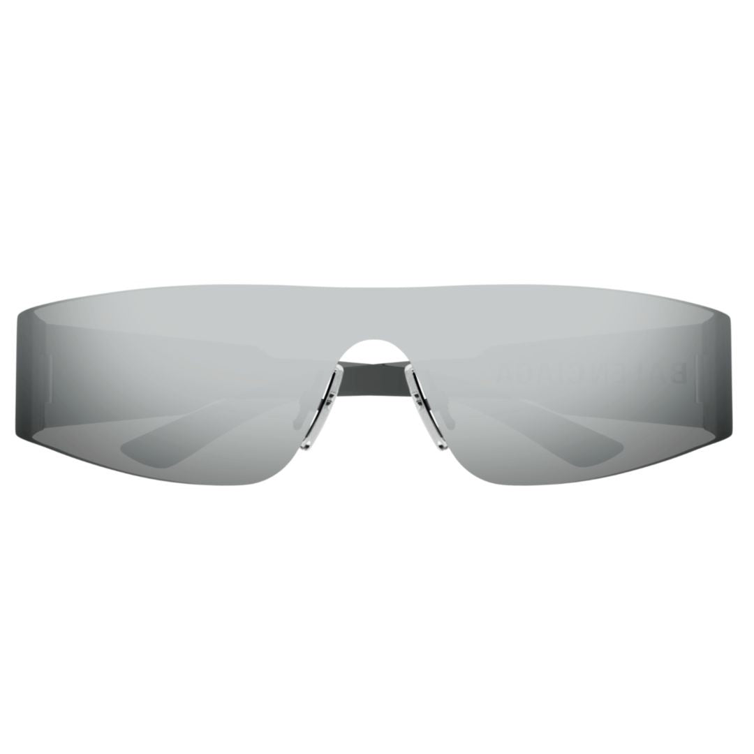 Balenciaga Bb0041s Wraparound Shield Sunglasses