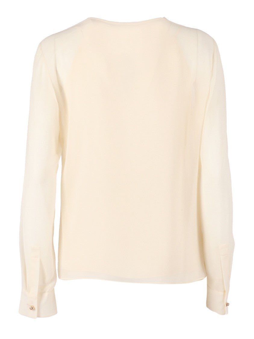 Max Mara Silk Shirt With Classic Collar