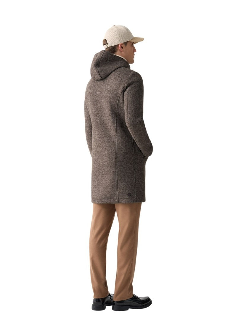 Colmar Originals Tailored Brown Hooded Coat