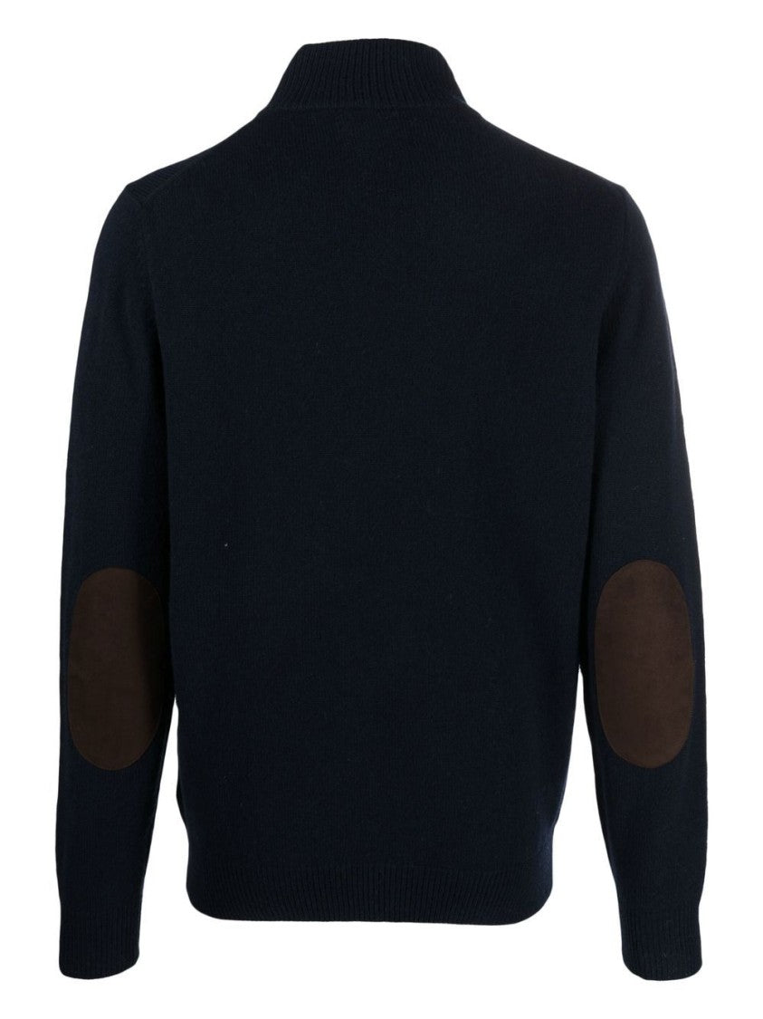 Barbour Essential Patch Half-Zip Turtleneck Sweater
