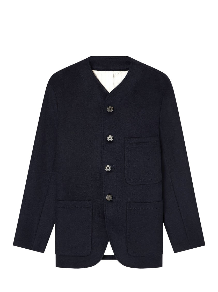 Emporio Armani Straight-Fit Wool And Cashmere Blend Blazer