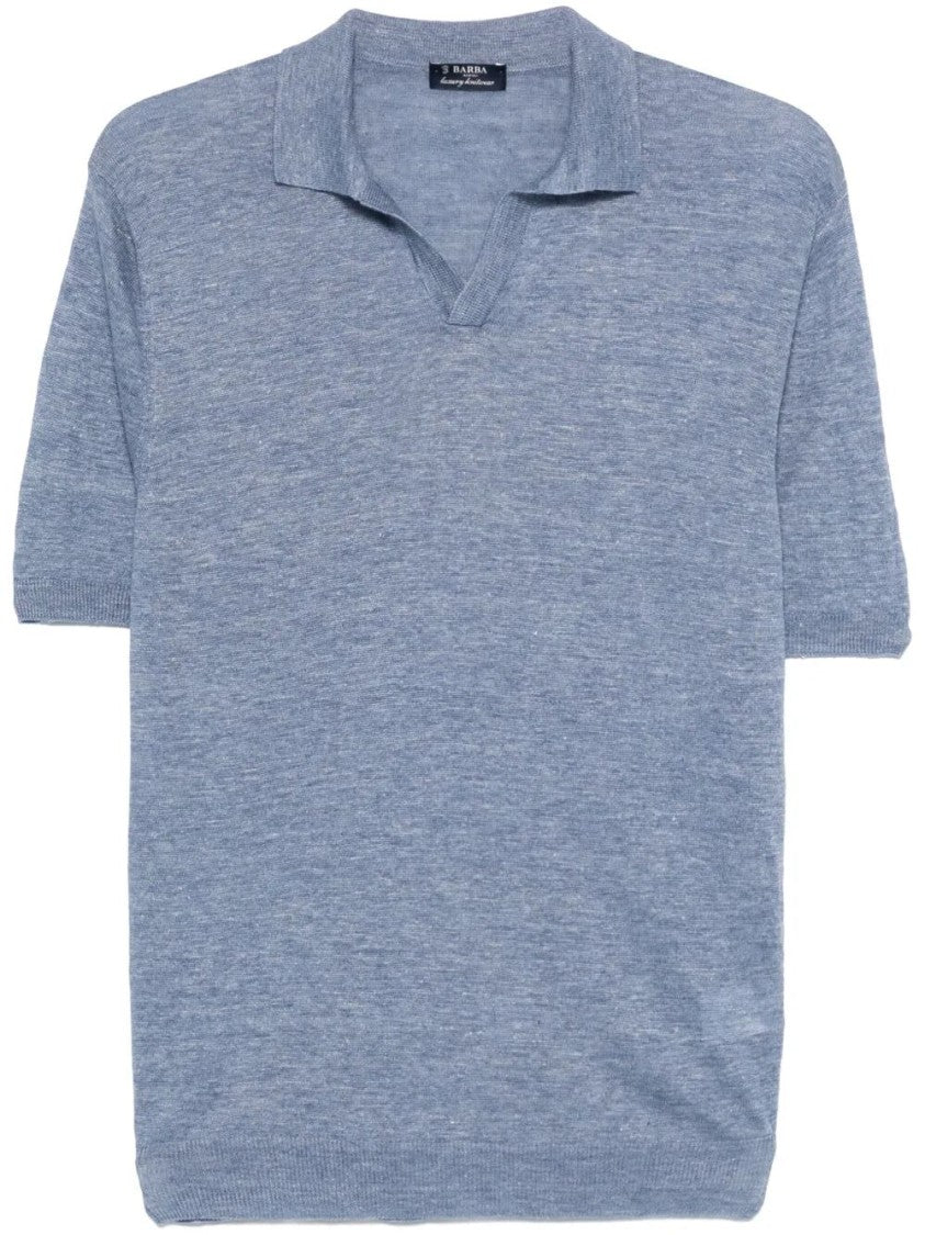 Barba Napoli Short-Sleeved Knitwear With Classic Polo Collar