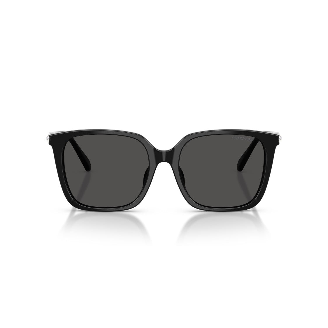 Swarovski 0Sk6053d Square Frame Acetate Sunglasses With Crystal Embellishments