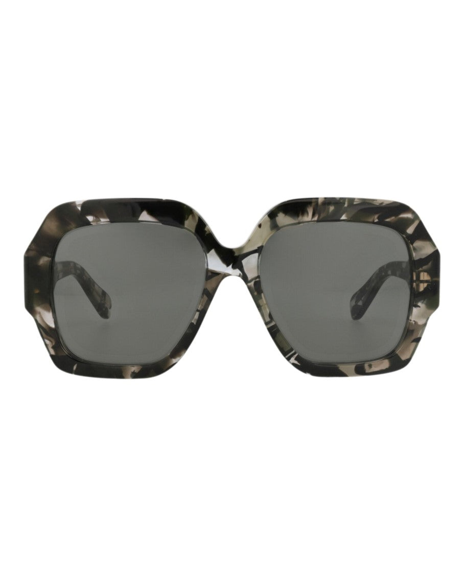 Chloé Square-Frame Recycled Acetate Sunglasses