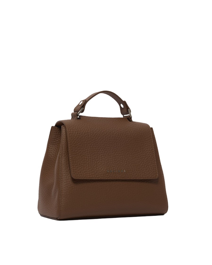 Orciani Brown Sveva Small Soft Handbag