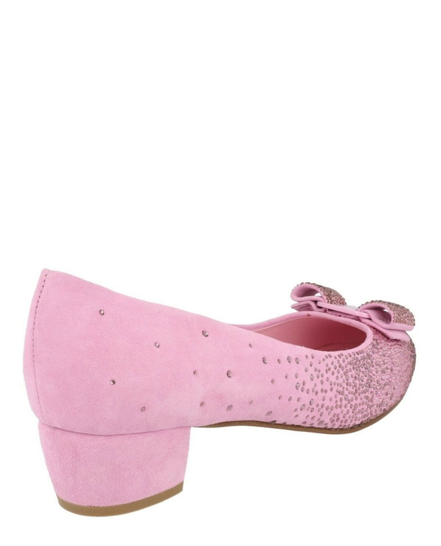 Ferragamo Vara Crystal-Embellished Pumps
