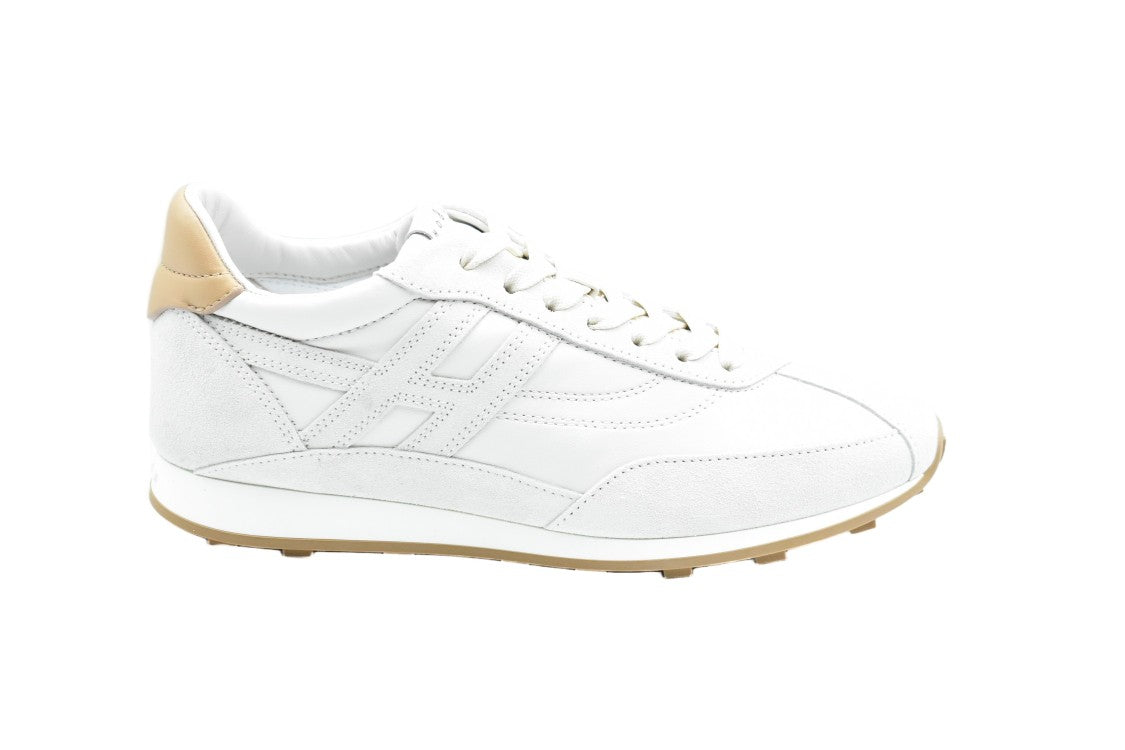 Hogan Retro-Inspired White Low-Top Sneakers