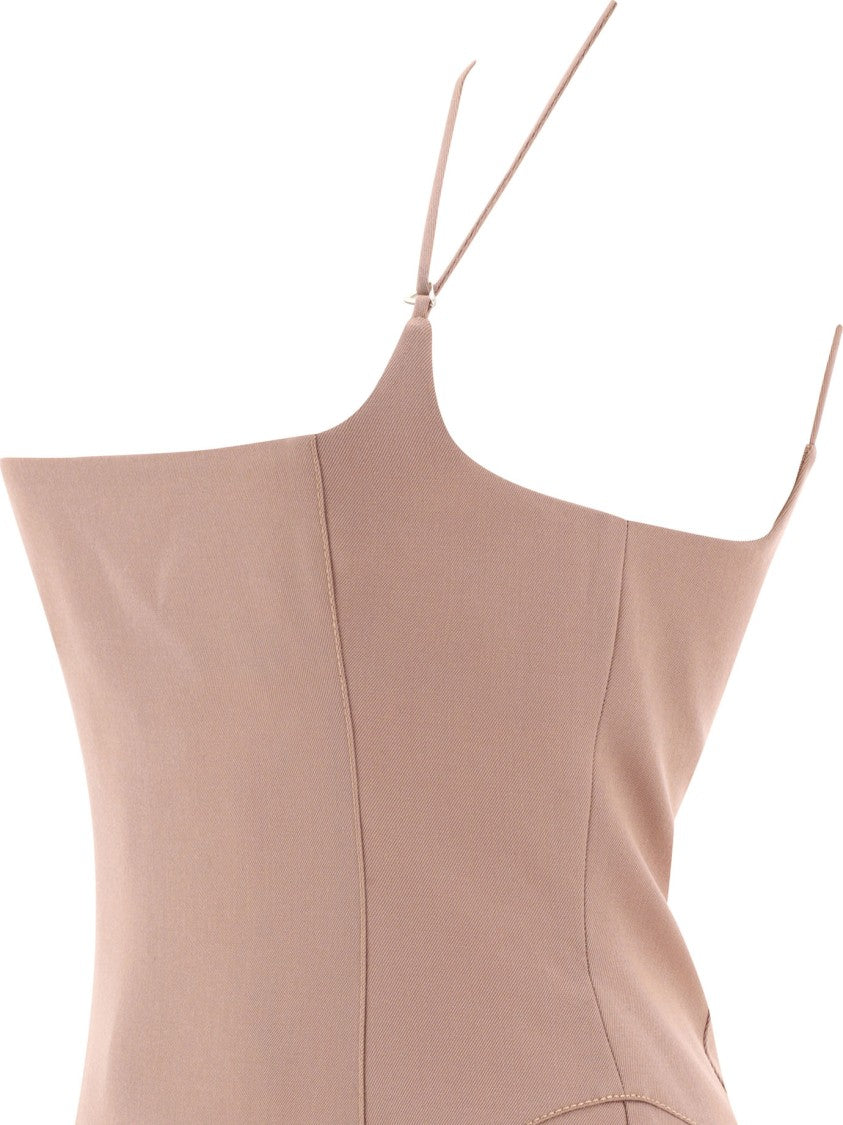 The Attico Gabardine Midi Dress
