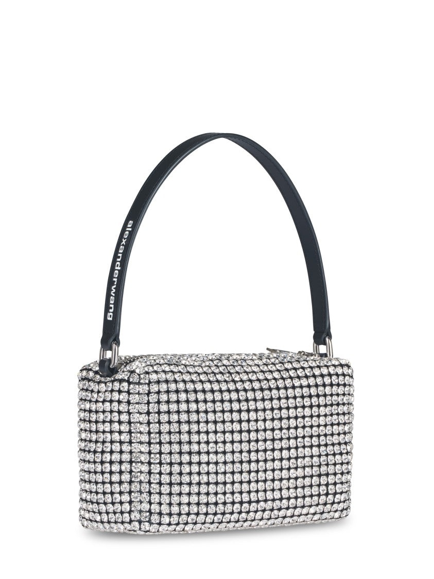 Alexander Wang Medium Pouch With Crystal Glass Embellishments