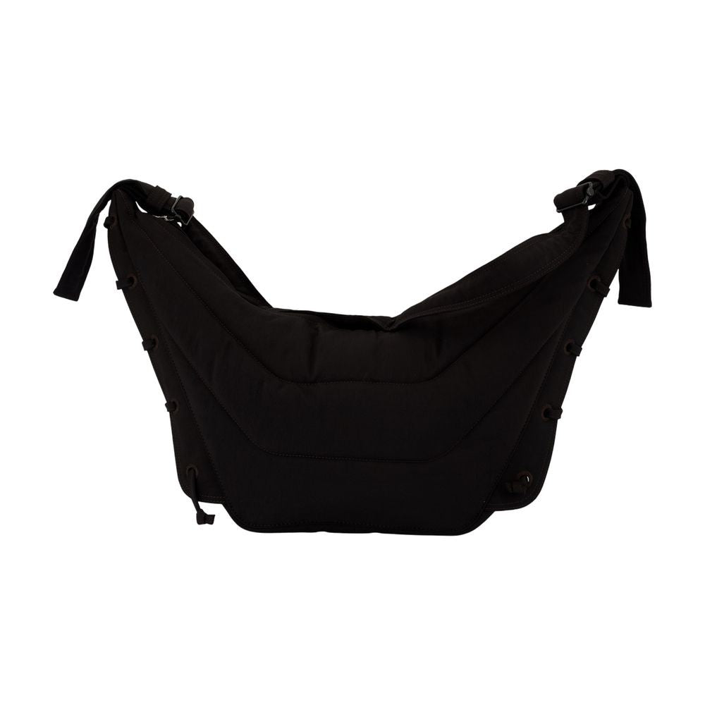 Lemaire Medium Soft Game Shoulder Bag - Nylon - Dark Chocolate