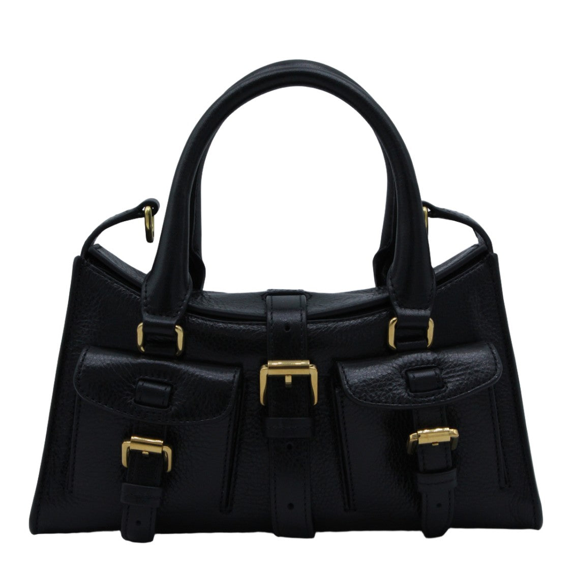 Mulberry Structured Handbag With Dual Top Handles