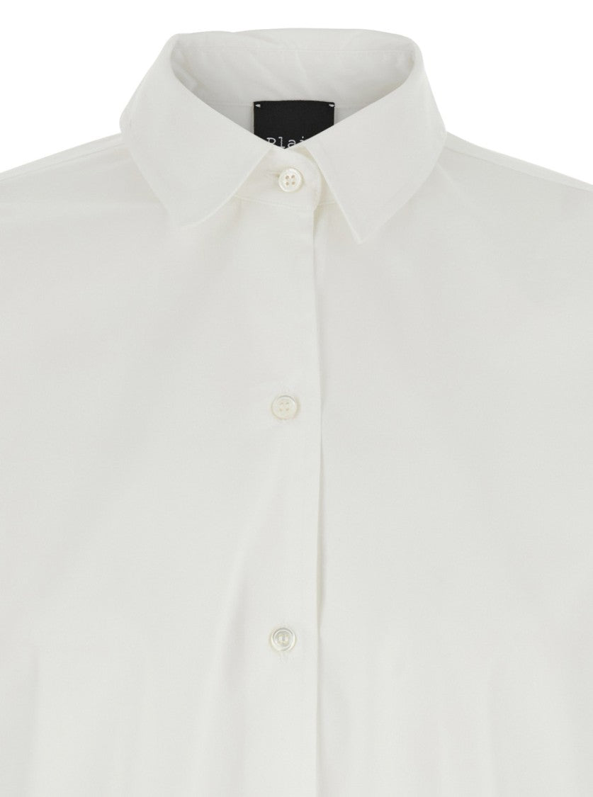 Plain White Shirt With Classic Collar