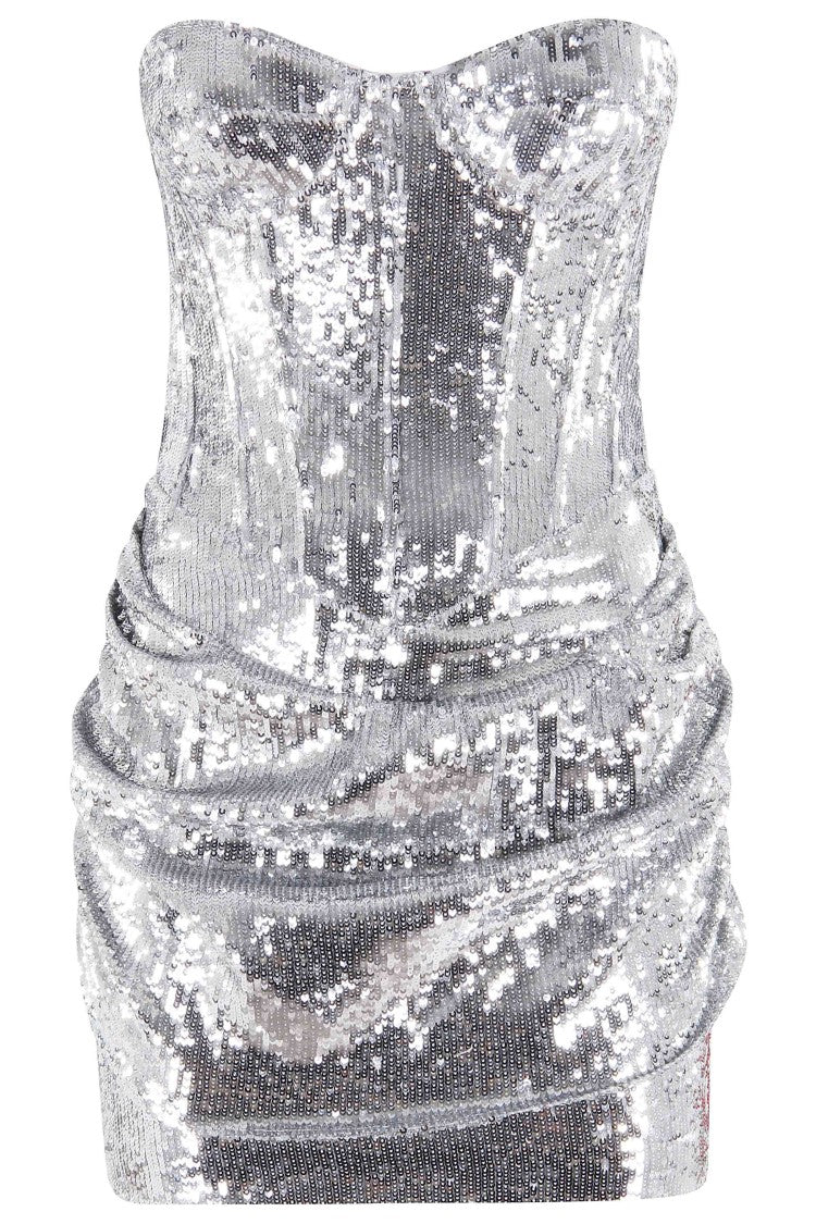 The New Arrivals By Ilkyaz Ozel All-Over Sequin Mini Dress