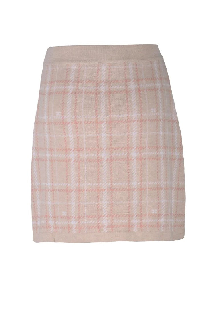 Elisabetta Franchi Knit Mini Skirt - Pink