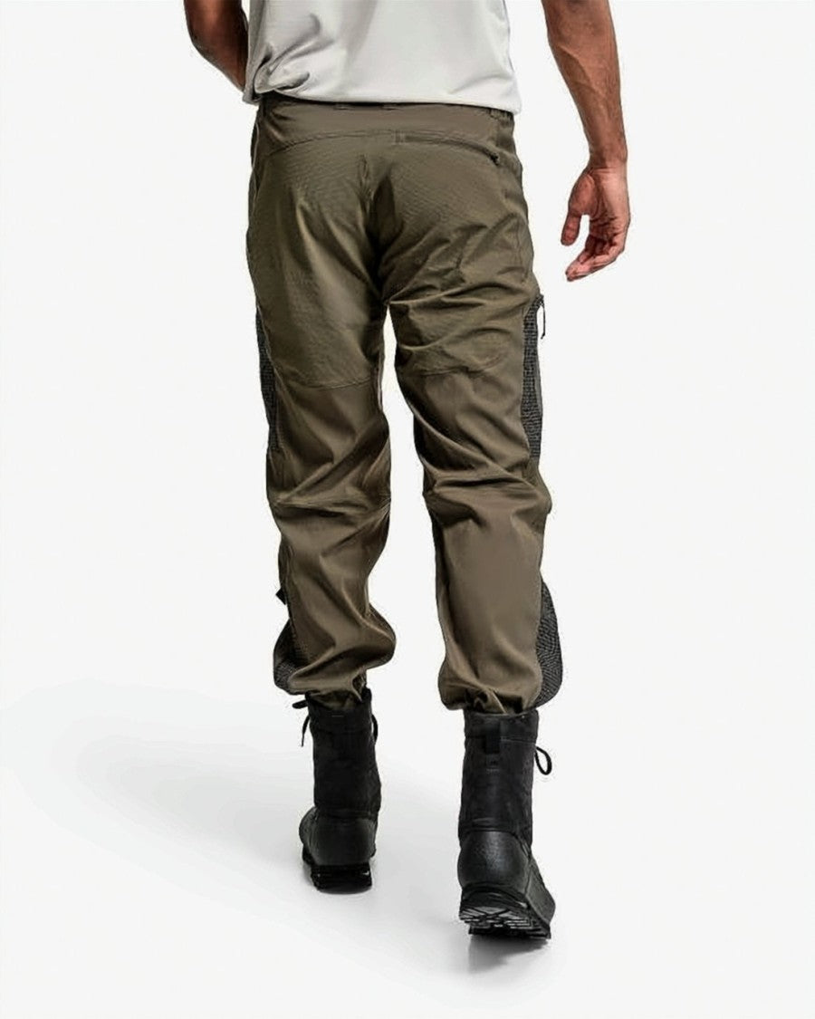 Lundhags Straight Pants With Textured Fabric And Functional Design