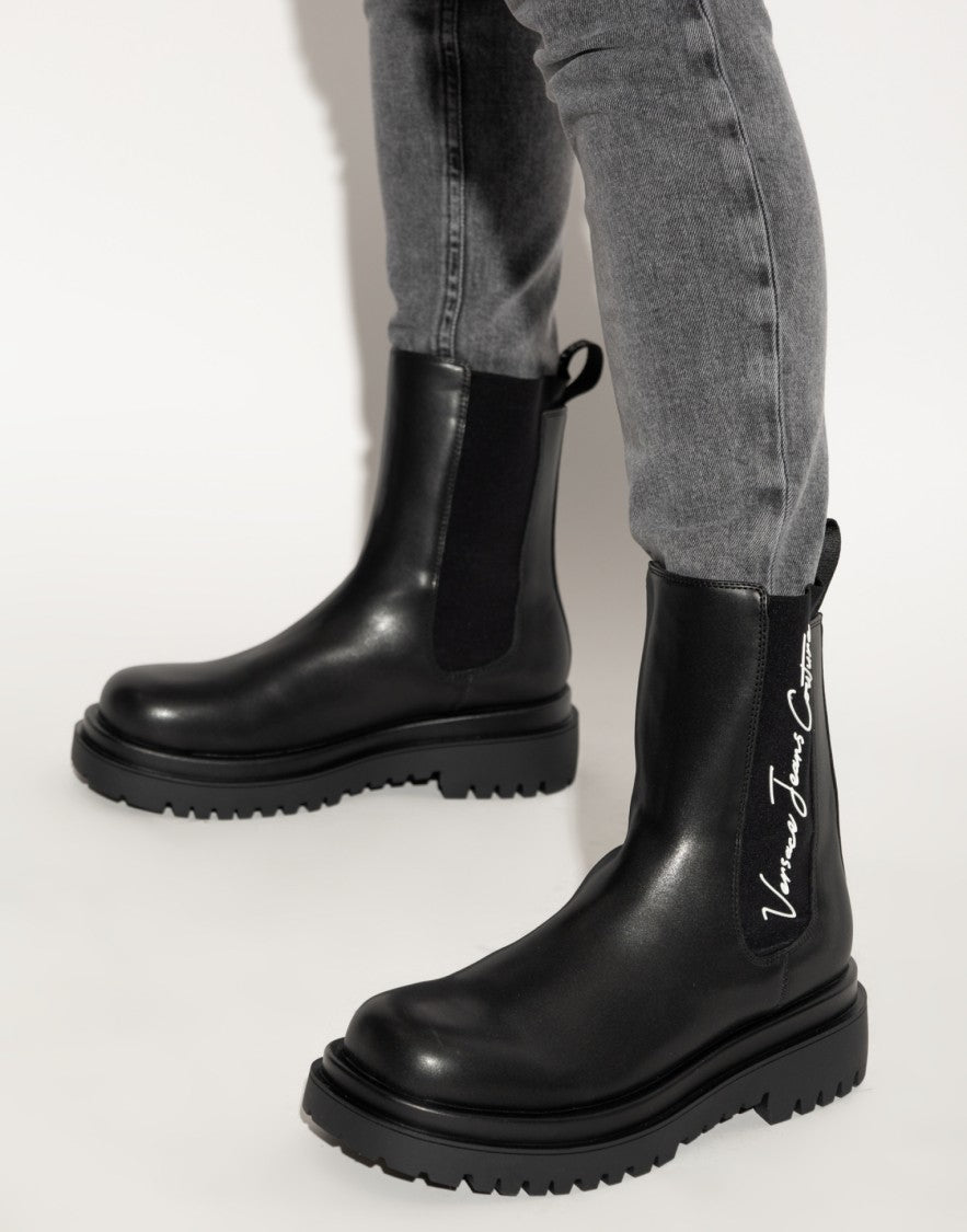 Versace Drew Logo Ankle Boots