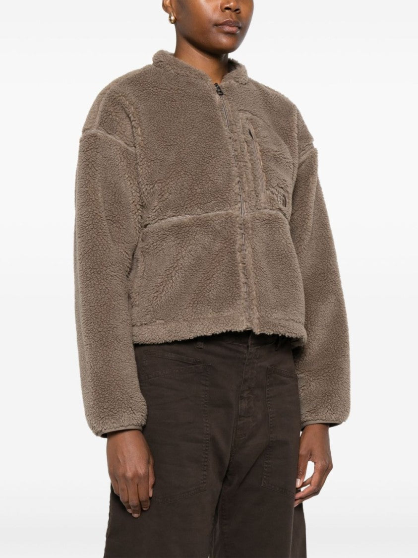 The North Face Cropped Teddy Fleece Sweater